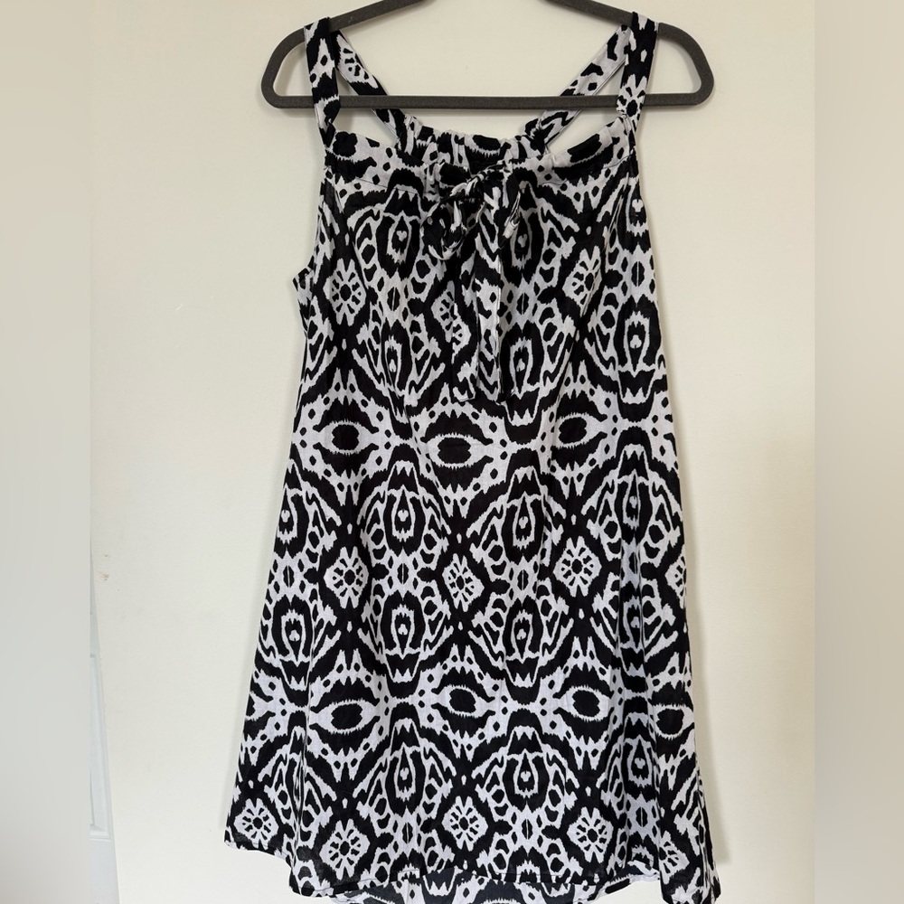 Black and White Patterned Dress